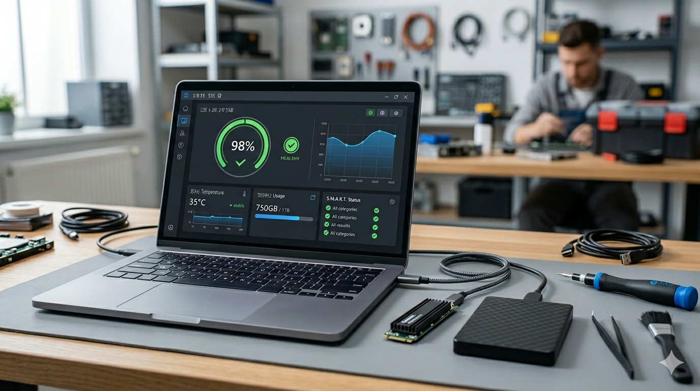revisa la salud de tu disco o SSD gratis con CrystalDiskInfo antes de perder archivos